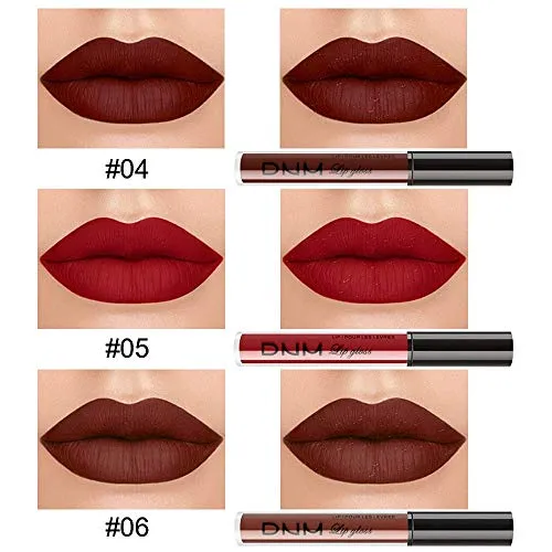 3Pcs Red, Dark Red & Brown Matte 24-hour Liquid Lipstick Set