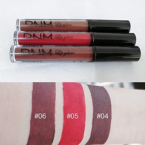 3Pcs Red, Dark Red & Brown Matte 24-hour Liquid Lipstick Set