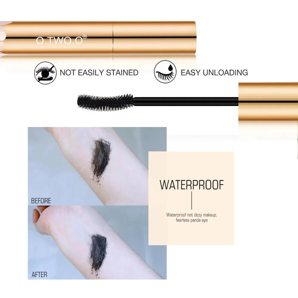 4D Fiber Lash Mascara Lengthening Eyelash Curving Brush Eyes Makeup Waterproof Long Lasting Mascara Facil Cosmetics