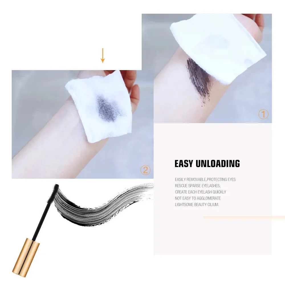 4D Fiber Lash Mascara Lengthening Eyelash Curving Brush Eyes Makeup Waterproof Long Lasting Mascara Facil Cosmetics