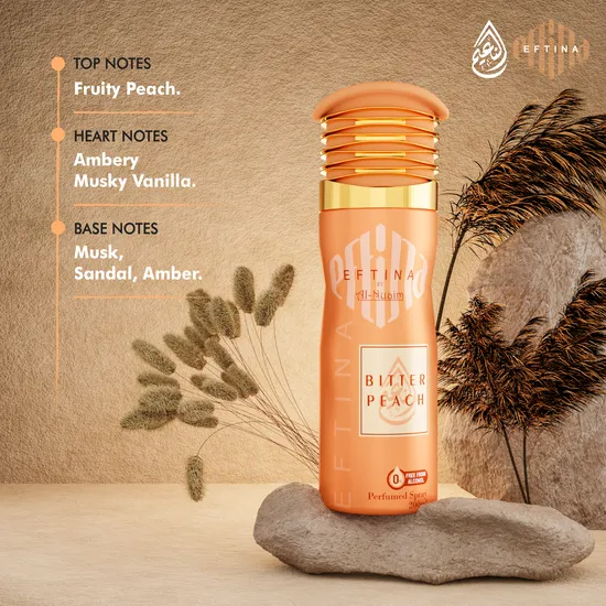 Al Nuaim Bitter Peach Non-Alcoholic Deodorant Perfumed Spray 200ml