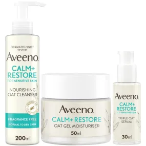 Aveeno Face Calm and Restore Morning Nourish Routine