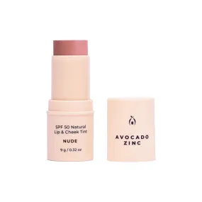 Avocado Zinc SPF50 Natural Lip & Cheek Tint - Nude