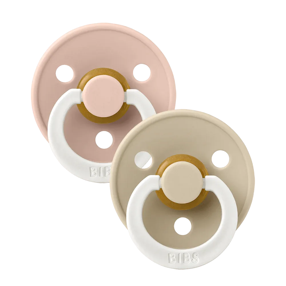 BIBS Pacifier 2 PK Blush Glow/Vanilla Glow