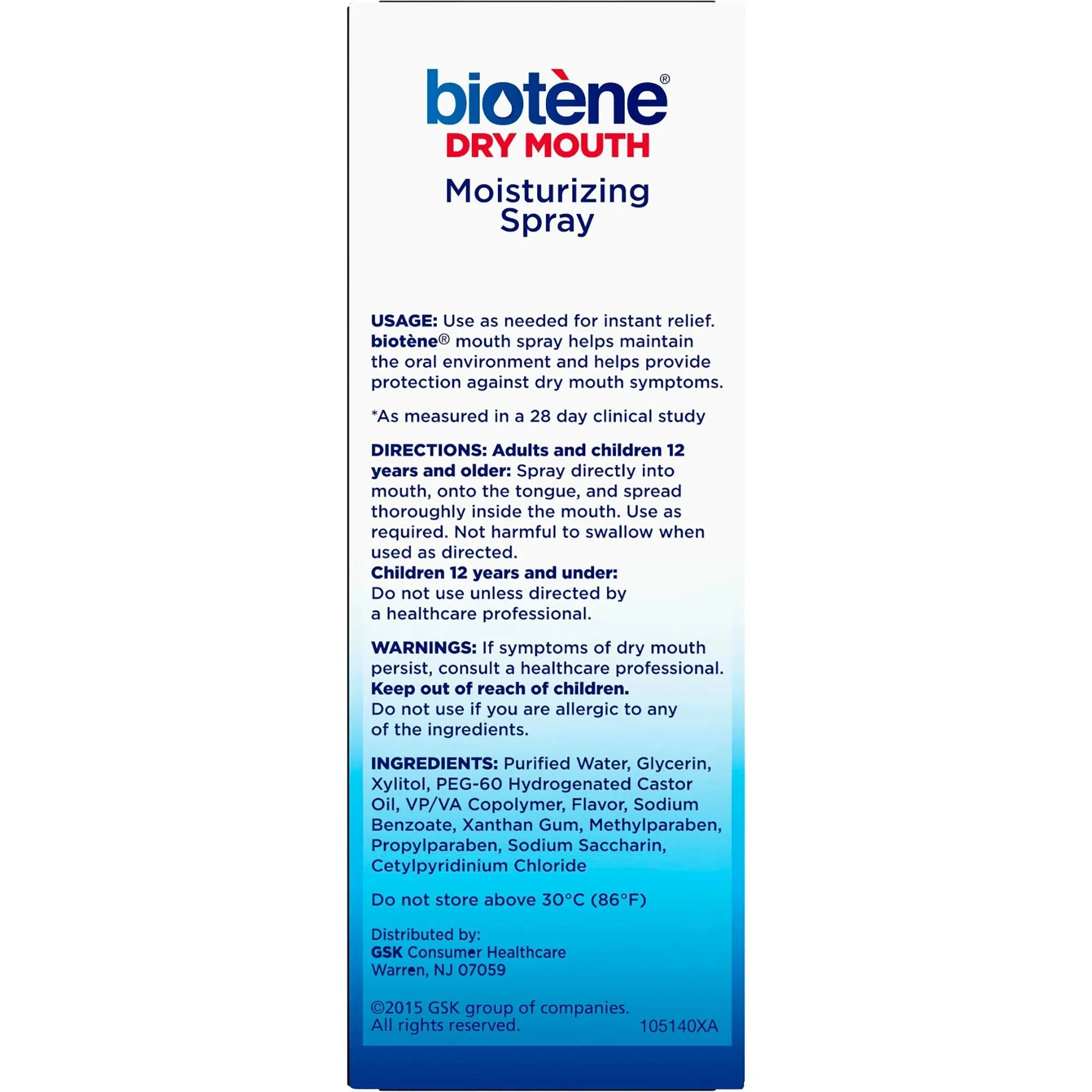 Biotene Dry Mouth Moisturizing Spray 1.5oz 1Ct