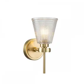 Elstead BATH-GUNNIS1-BB Gunnislake 1 Light Bathroom Wall Light Brushed Brass