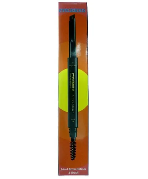 Eyecasions  2 In 1 Brow Definer And Brush 03 Chocolate Brown