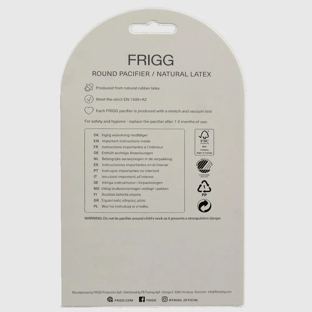 Frigg Natural Latex Pacifier 0-6 Months