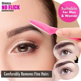 Glamza No Flick Eyebrow &amp; Dermaplaning Razors – 3 Pack with Free UK Delivery!