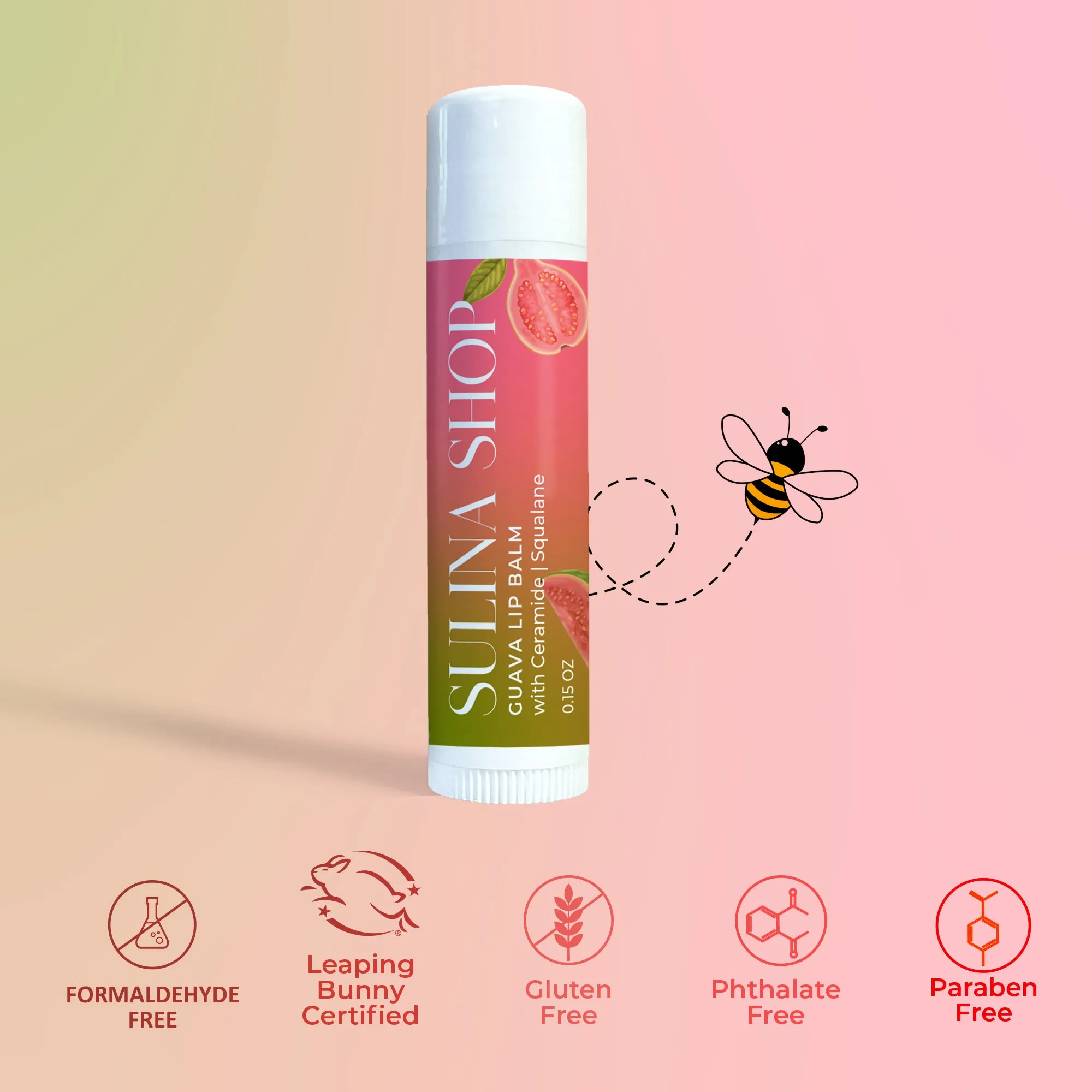 Guava Lip Balm with Ceramide