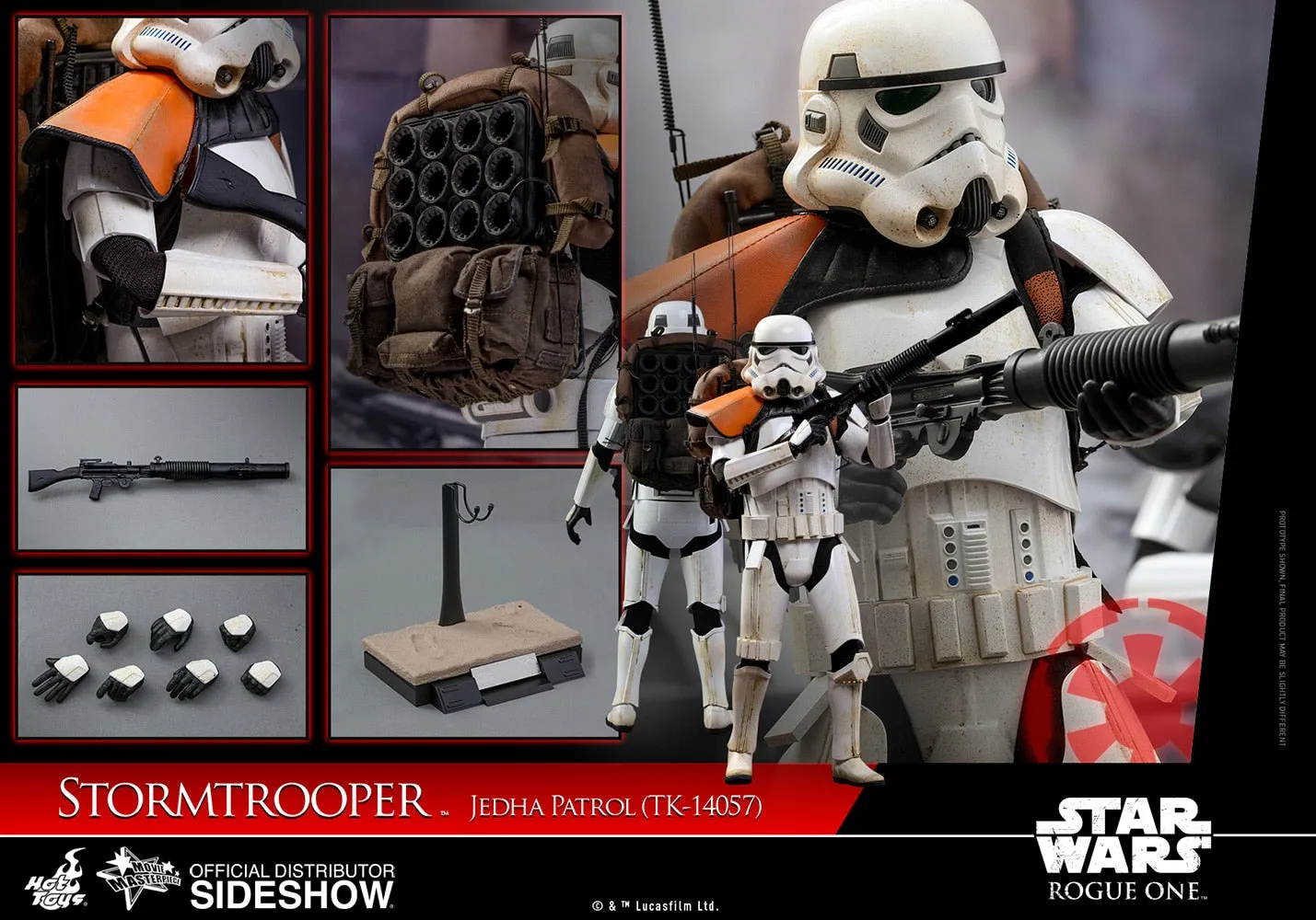 Hot Toys 1/6 Stormtrooper Jedha Patrol (TK-14057) Rogue One: A Star Wars Film MMS392 Sixth Scale Figure