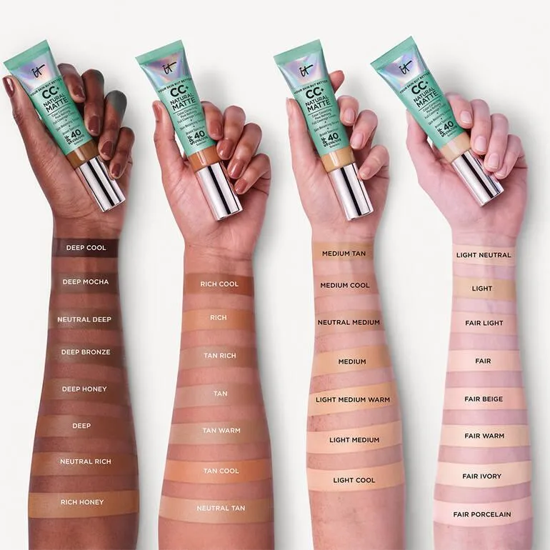 It Cosmetics Cc  Cream Oil-Free Matte With Spf 40 (Fair)