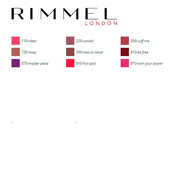 Lip Liner Pencil Lip Art Graphic Rimmel London