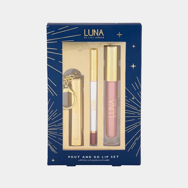 Luna by Lisa - Pout and Go Lip Gift Set 3pc