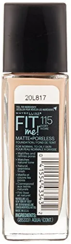 Maybelline New York Fit Me Foundation, 115 Ivory, 30ml