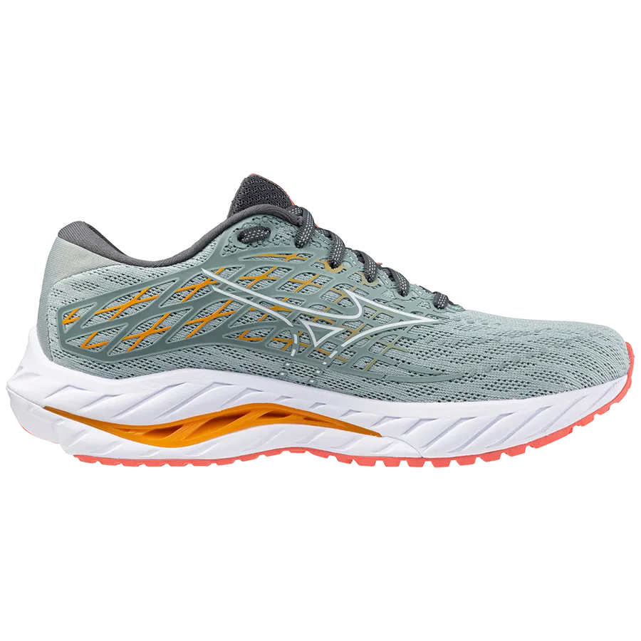 Mizuno Women&#x27;s Wave Inspire 20 Gray Mist/White/Dubarry | Buy Mizuno Women&#x27;s Wave Inspire 20 Gray Mist/White/Dubarry here | Outnorth