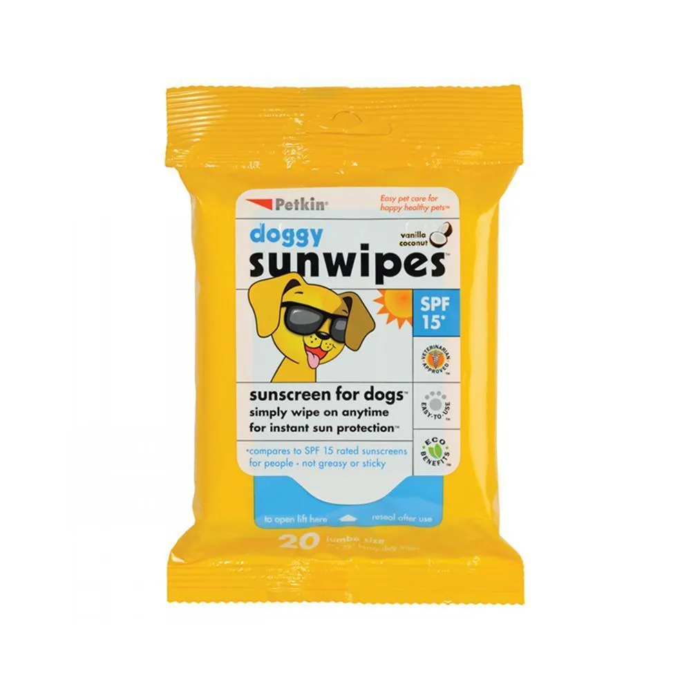 Petkin Doggy Sunwipes 20 Pack^^^