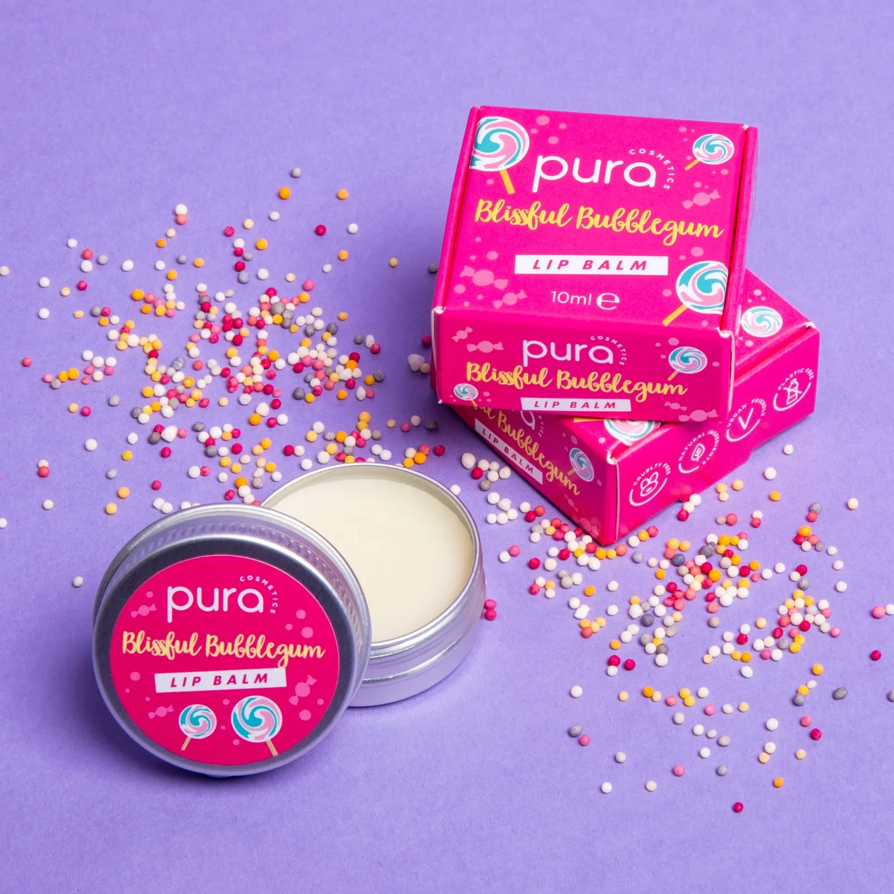 Pura Cosmetics - Blissful Bubblegum Lip Balm