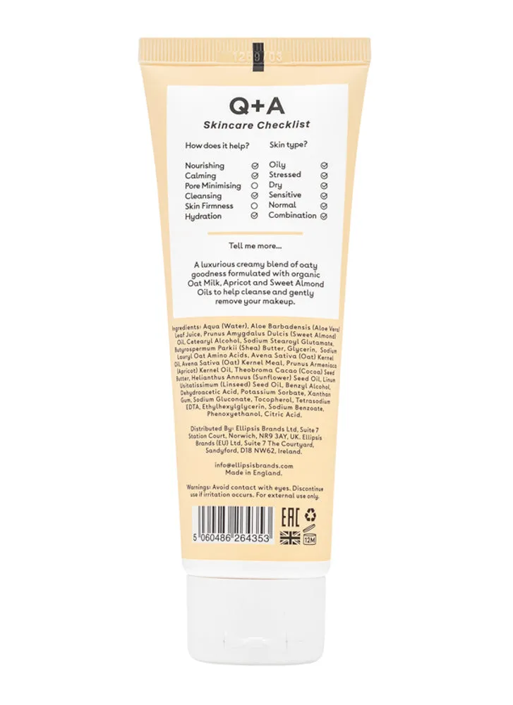 Q A Oat Milk Cream Cleanser