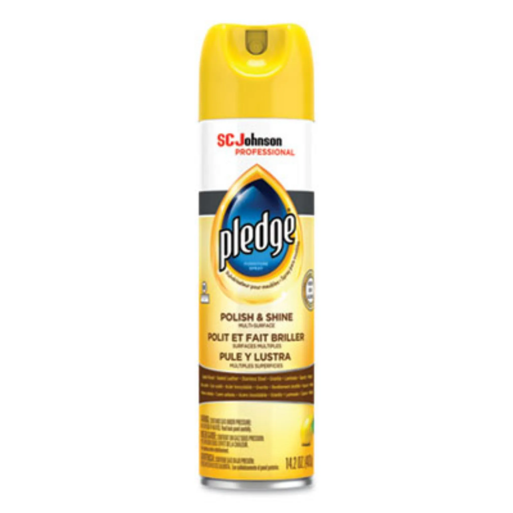 SC JOHNSON SJN301168 Furniture Polish, Lemon, 14.2 Oz Aerosol Spray, Carton of 6