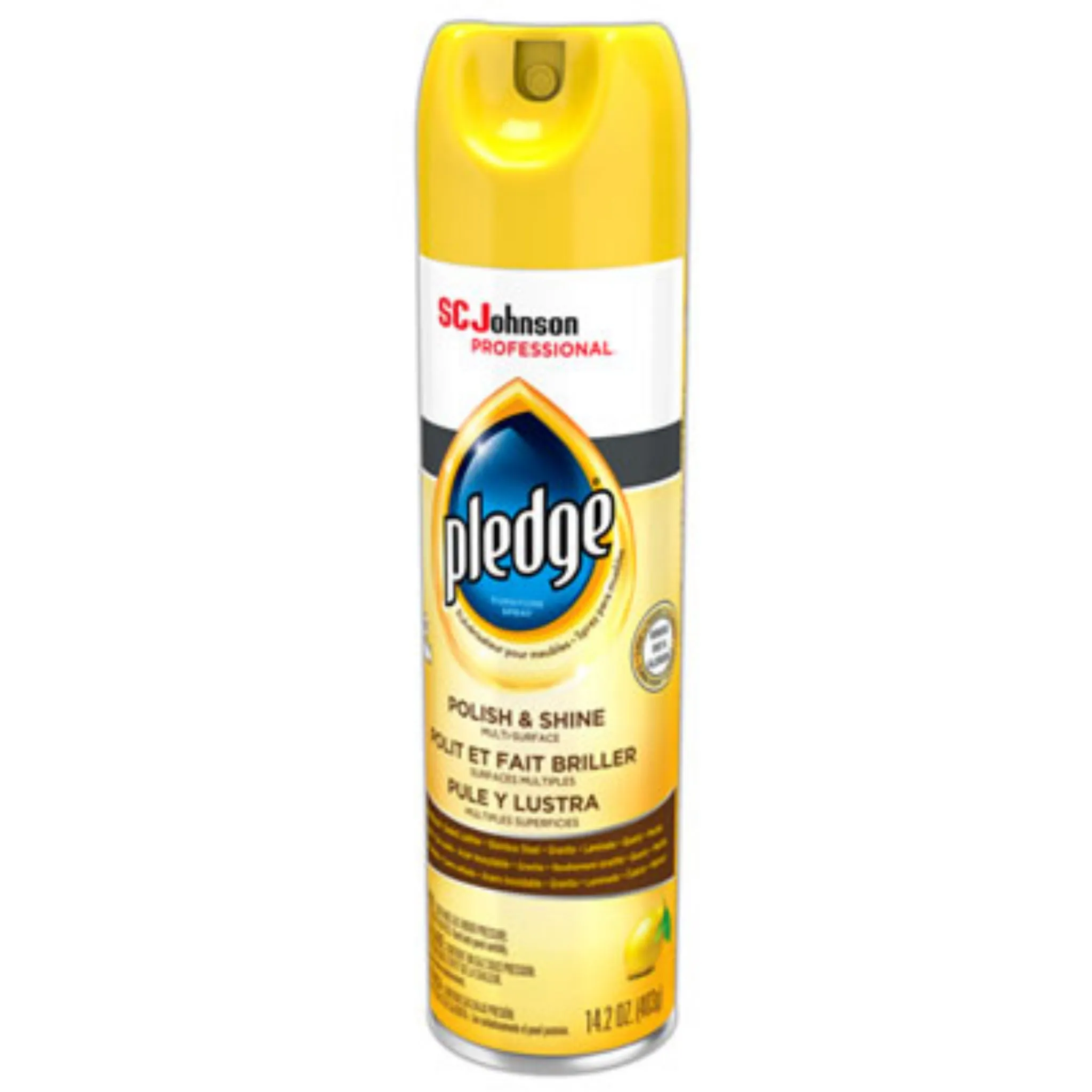 SC JOHNSON SJN301168 Furniture Polish, Lemon, 14.2 Oz Aerosol Spray, Carton of 6
