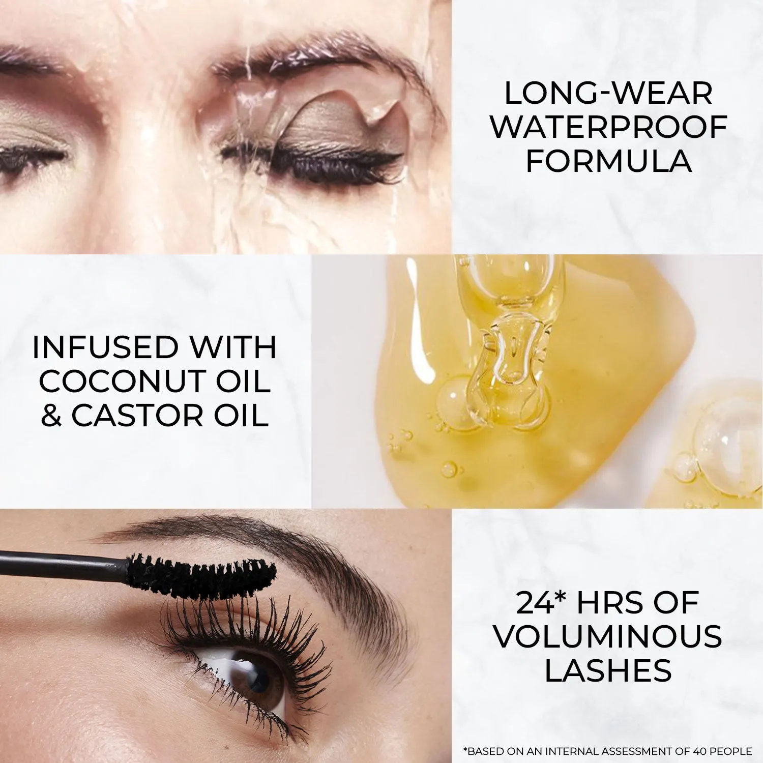 Serum-infused Volume Boost Mascara with Castor Oil and Coconut Oil : 8 ml
