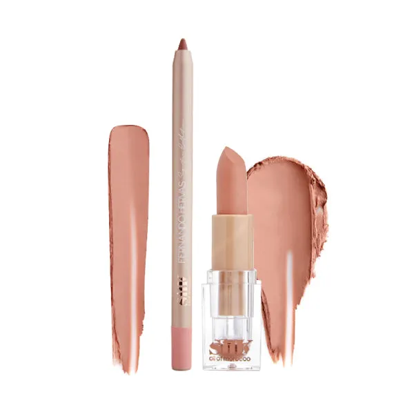 Silk x Fernando Lip Kit - Nude 2 - Warm Peach Nude - Trade Value Pack