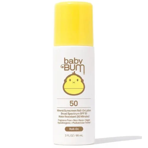 Sun Bum Baby Bum Mineral Sunscreen Roll-On Lotion SPF 50