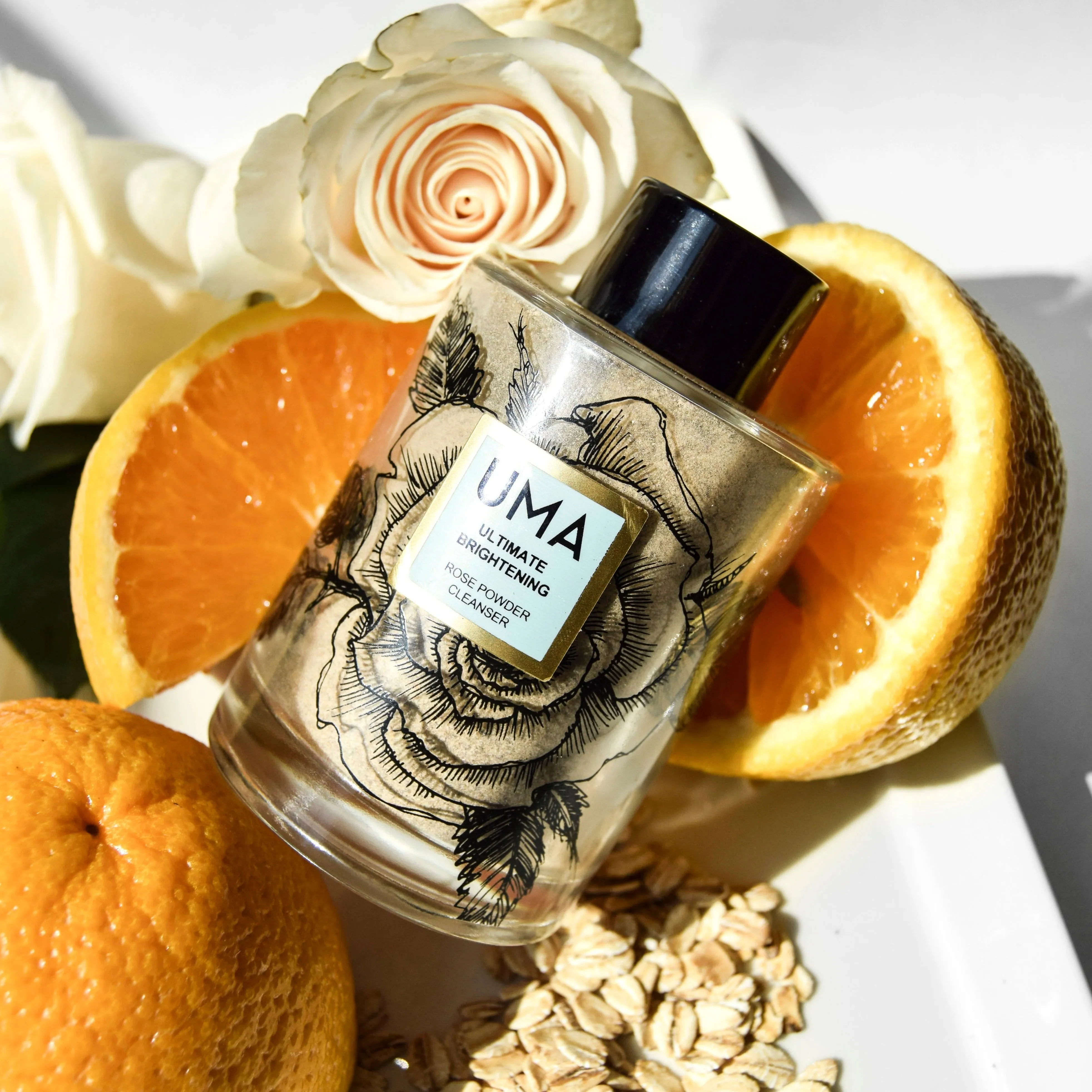 UMA Ultimate Brightening Rose Powder Cleanser